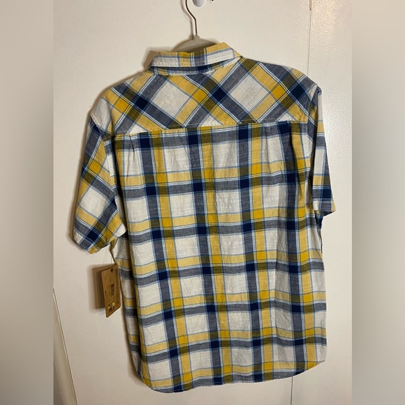 New Ruff Hewn Men’s Short Sleeve Button Down Shirt, Medium - Picture 2 of 5
